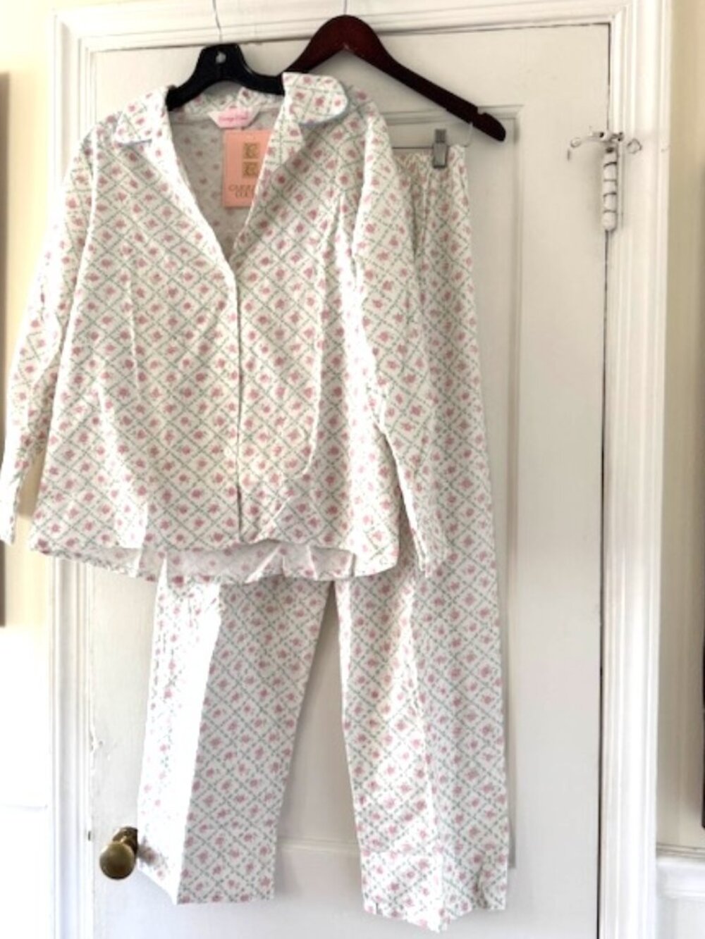 Sears Carriage Court Floral Cotton Pajamas Set Cottagecore Prairiecore